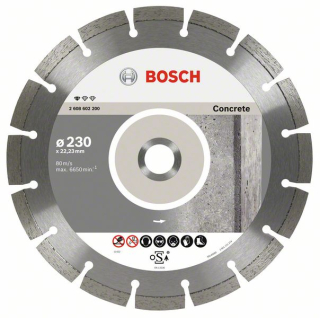 Bosch Diamantový rezací kotúč Standard for Concrete 230 x 22,23 x 2,3 x 10 mm 10ks 2608603243