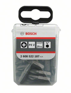 Bosch Skrutkovací hrot Extra Hart PZ 2, 25 mm 25ks 2608522187