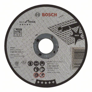 Bosch Rovný rezací kotúč Best for Inox A 30 V INOX BF, 125 mm, 2,5 mm 1ks 2608603504