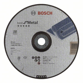 Bosch Obrusovací kotúč s prelisom Best for Metal A 2430 T BF, 230 mm, 7,0 mm 1ks 2608603535