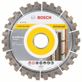 Bosch Diamantový rezací kotúč Best for Universal 125 x 22,23 x 2,2 x 12 mm 1ks 2608603630