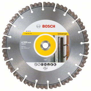 Bosch Diamantový rezací kotúč Best for Universal 300 x 20,00 x 2,8 x 15 mm 1ks 2608603746