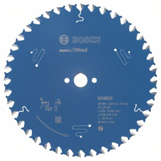 Bosch Pílový kotúč Expert for Wood 184 x 16 x 2,6 mm, 40 1ks 2608644036