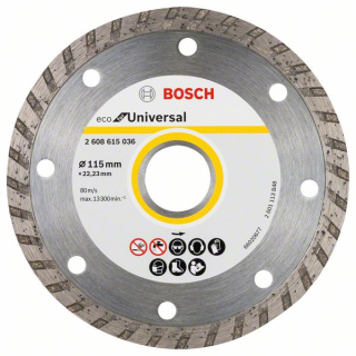 Bosch Diamantový rezací kotúč ECO for Universal 115x22.23x2.0x7 10ks 2608615045