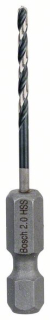 Bosch Skrutkovitý vrták HSS so šesťhrannou stopkou 2,0 mm 2 x 24 x 60 mm 1ks 2608577045