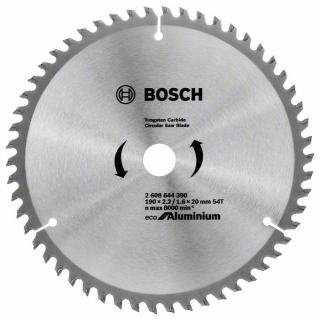 Bosch Pílový kotúč Eco for Aluminium 190x20 54Z 1ks 2608644390