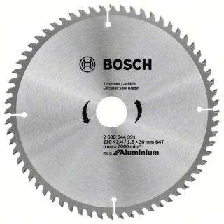 Bosch Pílový kotúč Eco for Aluminium 210x30 64Z 1ks 2608644391