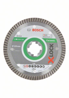 Dia rezací kotúč Bosch X-LOCK Best for Ceramic Extraclean Turbo 125mm 2608615132