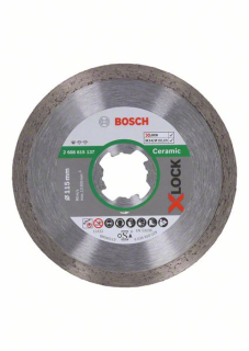 Diamantový rezací kotúč Bosch X-LOCK Standard for Ceramic, 115 x 22,23 x 1,6 x 7 1ks 2608615137