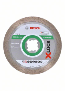 Diamantový rezací kotúč Bosch X-LOCK Best for Ceramic 125 x 22,23 x 1,8 x 10 1ks 2608615164