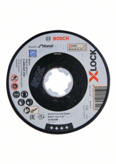 Rezací kotúč Bosch X-LOCK Expert for Metal 115 x 1,6 x 22,23 AS 46 S BF 1ks 2608619252
