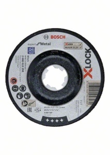 Brúsny kotúč s prelisom Bosch X-LOCK Expert for Metal 115 x 6 x 22,23 A 30 T BF 1ks 2608619258