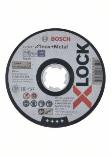 Rezací kotúč Bosch X-LOCK Expert for Inox+Metal 115 x 1 x 22,23 AS 60 T INOX BF 1ks 2608619263