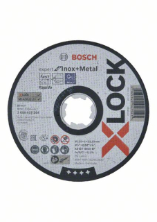 Rezací kotúč Bosch X-LOCK Expert for Inox+Metal 125 x 1 x 22,23 AS 60 T INOX BF 1ks 2608619264