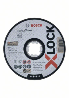 Rezací kotúč Bosch X-LOCK Expert for Inox 125 x 1,6 x 22,23 AS 46 T INOX BF 1ks 2608619265