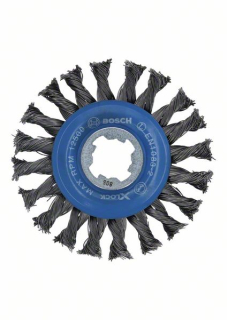 Drôtené koleso spletané Bosch X-LOCK oceľ 115 mm, 0,5 mm, 12 mm 1ks 2608620731