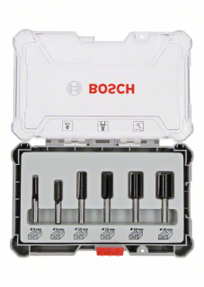 Bosch Sada fréz 6ks, drážkovacie frézy, 6 mm stopka 6ks 2607017465
