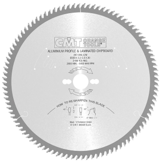 CMT Pílový kotúč na lamino, plast a neželezné kovy - D250x3,2 d30 Z80 HM Odhlučnený C29708010M