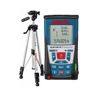 Laserový merač vzdialeností Bosch GLM 250 VF + statív 061599402J