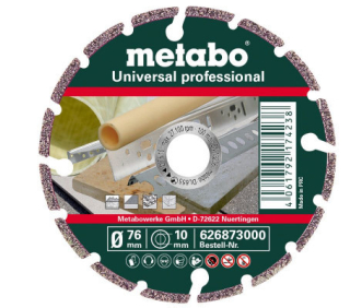 Metabo DIA rezný kotúč univerzálny UP 76x1.2/2.2 626873000