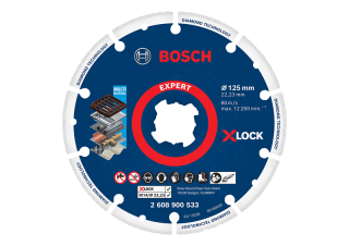 Dia rezací kotúč na kov Bosch X-LOCK 125 mm 22,23mm 1ks 2608900533