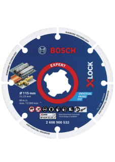 Dia rezací kotúč na kov Bosch X-LOCK 115 mm 22,23mm 1ks 2608900532