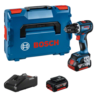 Aku vŕtací skrutkovač Bosch GSR 18V-90 C L-Boxx (2x 5Ah) 06019K6006