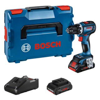 Aku vŕtací skrutkovač Bosch GSR 18V-90 C L-Boxx (2x 4Ah ProCore) 06019K6004