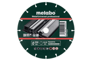 Metabo Dia rezací kotúč na kov 180 mm 22,23mm "MUP", METALL/UNIVERSAL "PROFESSIONAL" 628549000