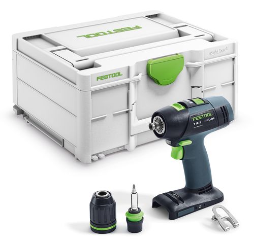 Festool Akumulátorové vŕtacie skrutkovače T 18+3-Basic 576448