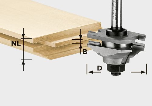 Festool Profilová fréza na profil pera HW S8 D46 x D12-FD 490643