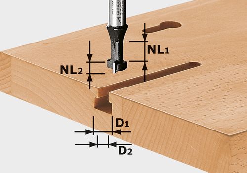 Festool Fréza na T-drážky HW S8 D10,5/NL13 491035