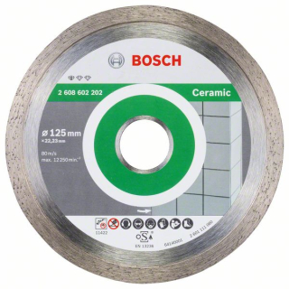 Bosch Diamantový rezací kotúč Standard for Ceramic 125 x 22,23 x 1,6 x 7 mm 1ks 2608602202