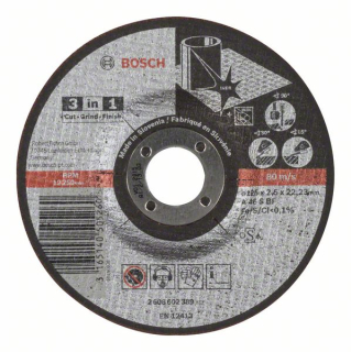Bosch Rezací kotúč 3 v 1 A 46 S BF, 125 mm, 2,5 mm 1ks 2608602389
