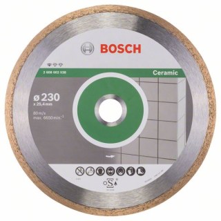 Bosch Diamantový rezací kotúč Standard for Ceramic 230 x 25,40 x 1,6 x 7 mm 1ks 2608602538