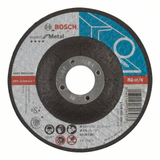 Bosch Rezací kotúč s prelisom Expert for Metal AS 30 S BF, 115 mm, 3,0 mm 1ks 2608603401