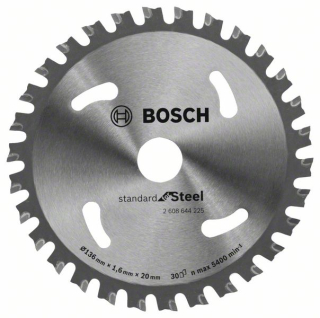 Bosch Pílový kotúč Standard for Steel 136 x 20 x 1.6 mm; 30 1ks 2608644225
